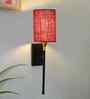 Modern Jute Shade Wall Light | Durable Metal Frame | Home & Hotel Wall Lamp 9maroon Jute)