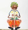 (1Pc) Multicolor Metal Man Playing Flute Modern Wall Mount Key Holder
