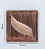 Modern Leaf Copper Iron Wall Art Without LED
