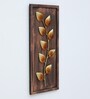 Modern Leaf Gold Iron Wall Art Without LED