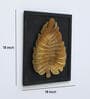 Modern Leaf Gold Iron Wall Art Without LED