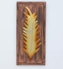 Modern Leaf Gold Iron Wall Art Without LED