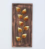 Modern Leaf Gold Iron Wall Art Without LED