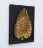 Modern Leaf Gold Iron Wall Art Without LED