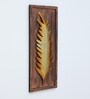 Modern Leaf Gold Iron Wall Art Without LED