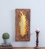Modern Leaf Gold Iron Wall Art Without LED
