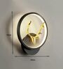 Modern LED Wall Light with Golden Antler Design