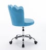 Modern Leisure Velvet Upholstered Ergonomic Chair In Aqua Color Modern Leisure Velvet Upholstered Ergonomic Chair In Aqua Color