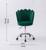 Modern Leisure Velvet Upholstered Shell Ergonomic Mid-Back Adjustable Swivel Chair In Green Color Modern Leisure Velvet Upholstered Shell Ergonomic Mid-Back Adjustable Swivel Chair In Green Color