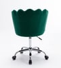 Modern Leisure Velvet Upholstered Shell Ergonomic Mid-Back Adjustable Swivel Chair In Green Color Modern Leisure Velvet Upholstered Shell Ergonomic Mid-Back Adjustable Swivel Chair In Green Color