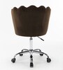 Modern Leisure Velvet Upholstered Shell Ergonomic Adjustable Swivel Chair In Brown Color Modern Leisure Velvet Upholstered Shell Ergonomic Adjustable Swivel Chair In Brown Color