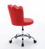 Modern Leisure Velvet Upholstered Shell Ergonomic Mid-Back Adjustable Swivel Chair In Red Color Modern Leisure Velvet Upholstered Shell Ergonomic Mid-Back Adjustable Swivel Chair In Red Color