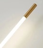 Modern Linear LED Wall Sconce in Brushed Gold Modern Linear LED Wall Sconce in Brushed Gold