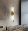 Modern Linear LED Wall Sconce in Brushed Gold