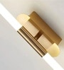 Modern Linear LED Wall Sconce in Brushed Gold Modern Linear LED Wall Sconce in Brushed Gold