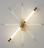 Modern Linear LED Wall Sconce in Brushed Gold