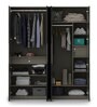 Sonata Modern 4 Door Wardrobe in Textured Grey Finish