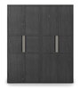 Sonata Modern 4 Door Wardrobe in Textured Grey Finish