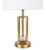 Modern Luxe Gold Table Lamp with Fabric Shade