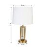 Modern Luxe Gold Table Lamp with Fabric Shade