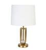 Modern Luxe Gold Table Lamp with Fabric Shade