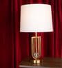 Modern Luxe Gold Table Lamp with Fabric Shade