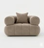 Modern Luxury 1 Seater Sofa In Beige Color