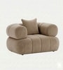 Modern Luxury 1 Seater Sofa In Beige Color