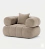 Modern Luxury 1 Seater Sofa In Beige Color