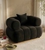Modern Luxury 1 Seater Sofa In Black Color