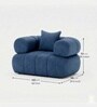 Modern Luxury 1 Seater Sofa In Blue Color