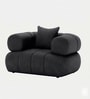 Modern Luxury 1 Seater Sofa In Charcoal Grey Color