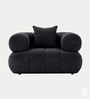 Modern Luxury 1 Seater Sofa In Charcoal Grey Color