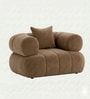 Modern Luxury 1 Seater Sofa In Light Brown Color