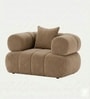 Modern Luxury 1 Seater Sofa In Light Brown Color