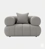 Modern Luxury 1 Seater Sofa In Light Grey Color