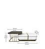 Modern Maestro Stainless Steel Coffee Table in Lacquer Die Finish