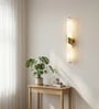 Modern Marble LED Wall Sconce   Elegant Gold Accent Light