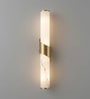 Modern Marble LED Wall Sconce   Elegant Gold Accent Light