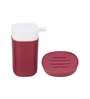 Modern Maroon Acrylic Set of 6 Bath Accessories Set