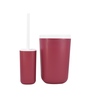 Modern Maroon Acrylic Set of 6 Bath Accessories Set