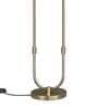 Fabricio Off White Cotton Shade Club Floor Lamp With Metal Base