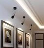 Modern Minimalist Black LED Wall Mounted Spotlight with Flexible Gooseneck Arm