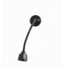 Modern Minimalist Black LED Wall Mounted Spotlight with Flexible Gooseneck Arm