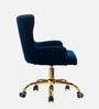 Modern-Motile  Velvet Guest Chairs In Blue  Colour