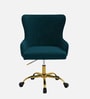 Modern-Motile  Velvet Guest Chairs In Green Colour