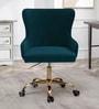 Modern-Motile  Velvet Guest Chairs In Green Colour