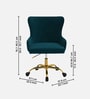 Modern-Motile  Velvet Guest Chairs In Green Colour