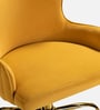 Modern-Motile  Velvet Guest Chairs In Yellow  Colour