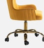 Modern-Motile  Velvet Guest Chairs In Yellow  Colour
